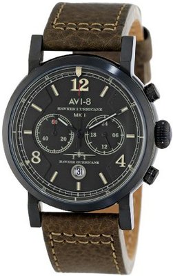AVI-8 AV-4015-04 Hawker Hurricane Analog Japanese-Quartz Green
