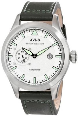 AVI-8 AV-4016-01 Hawker Hurricane Analog Self-Wind Automatic Green
