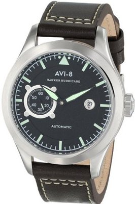 AVI-8 AV-4016-02 Hawker Hurricane Analog Self-Wind Automatic Brown
