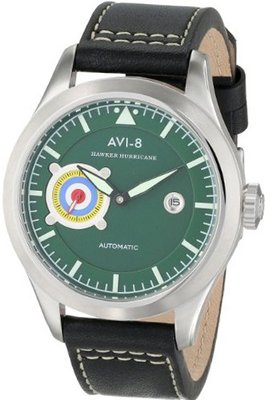 AVI-8 AV-4016-04 Hawker Hurricane Analog Self-Wind Automatic Black