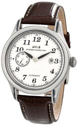 AVI-8 AV-4017-01 Hawker Hurricane Analog Self-Wind Automatic Brown