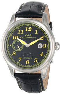 AVI-8 AV-4017-05 Hawker Hurricane Analog Self-Wind Automatic Black