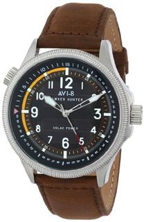 AVI-8 AV-4018-02 Hawker Hunter Analog Japanese-Quartz Brown