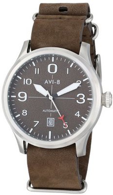 AVI-8 AV-4021-02 FlyBoy Analog Japanese-Automatic Brown