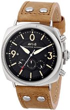AVI-8 AV-4022-02 Lancaster Bomber Analog Display Japanese Quartz Brown