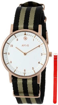 AVI-8 AV-4023-06 FlyBoy Analog Japanese-Quartz Two Tone