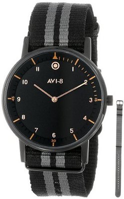 AVI-8 AV-4023-07 FlyBoy Analog Japanese-Quartz Two Tone
