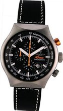 45 MM SILVER Aluminum Case Chronograph Tachymeter Date