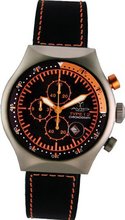 45 MM TP ORANGE Aluminum Case Black and Orange Dial Chronograph Tachymeter Date