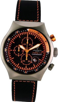 45 MM TP ORANGE Aluminum Case Black and Orange Dial Chronograph Tachymeter Date