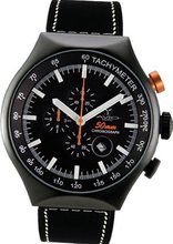 50 MM BLACK PVD Aluminum Case Chronograph Tachymeter Date