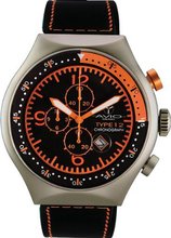 50 MM TP ORANGE Aluminum Case Black and Orange Dial Chronograph Tachymeter Date