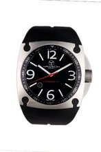 Avio Milano Quartz with Black Dial Analogue Display and Black Rubber Strap MK AC 1001