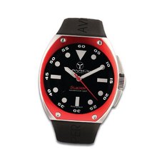 Avio Milano Quartz with Black Dial Analogue Display and Black Rubber Strap SA AC 1001