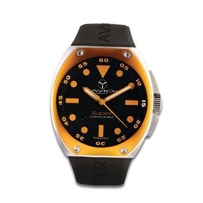 Avio Milano Quartz with Black Dial Analogue Display and Black Rubber Strap SA AC 1002