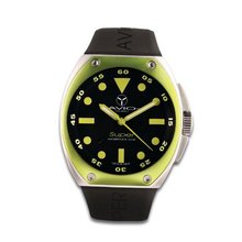Avio Milano Quartz with Black Dial Analogue Display and Black Rubber Strap SA AC 1003