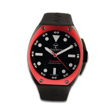 Avio Milano Quartz with Black Dial Analogue Display and Black Rubber Strap SA BK 1001
