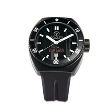 Avio Milano Quartz with Black Dial Analogue Display and Black Rubber Strap SUB BK BK