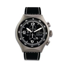 Avio Milano Quartz with Black Dial Chronograph Display and Black Leather Strap 50 MM TYPE S