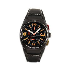 Avio Milano Quartz with Black Dial Chronograph Display and Black Leather Strap AVI-40-CR-N-A