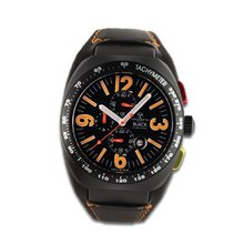 Avio Milano Quartz with Black Dial Chronograph Display and Black Leather Strap BK 4802