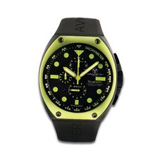Avio Milano Quartz with Black Dial Chronograph Display and Black Rubber Strap SA BK 2003