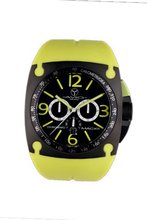 Avio Milano Quartz with Black Dial Chronograph Display and Green Rubber Strap MK BK 2003