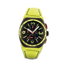 Avio Milano Quartz with Black Dial Chronograph Display and Yellow Leather Strap BK 5503