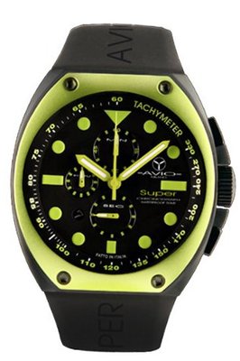 SA BK 2003 Super Tonneau Black PVD Steel Case Aluminum Interchangeable Bezel Luminous Chrono Tachymeter