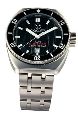 SUB AC BK Subtype Stainless Steel Black Unidirectional Bezel Black Luminous Dial