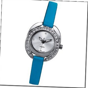Embellished Bezel Circle (Blue)