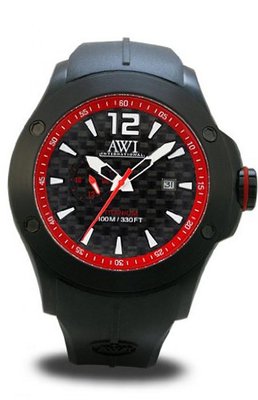 AWI Automatic Self Winding Titanium; Transparent Case Back/Black PVD Plating Case