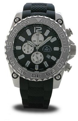 AWI Quartz Chronograph Stainless Steel Case