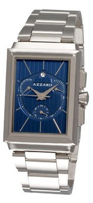 Azzaro AZ2061.13EM.000 Legand Rectangular Chronograph Blue Dial Bracelet