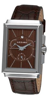 Azzaro AZ2061.13HH.000 Legand Rectangular Chronograph Brown Dial and Strap