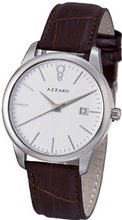 Azzaro New Legend Round Brown Leather Strap Swiss Made AZ2040.12AH.000