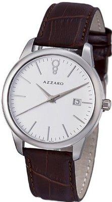 Azzaro New Legend Round Brown Leather Strap Swiss Made AZ2040.12AH.000