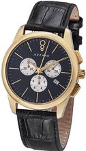 Azzaro New Legend Round Gold Tone Black Dial Swiss Made Chronograph AZ2040.63BB.000