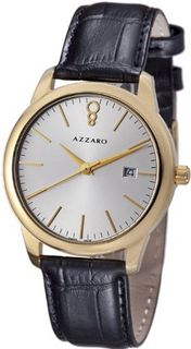 Azzaro New Legend Round Gold Tone Silver Dial Swiss Made AZ2040.62SB.000