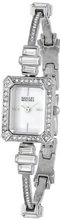 Badgley Mischka BA/1313WMSB Swarovski Crystal Accented Rectangular Silver-Tone Thin Bracelet