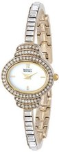 Badgley Mischka BA/1320WMGB Swarovski Crystal Accented Oval Gold-Tone Thin Bracelet