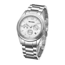 Baidi BBD-72040W Stainless Steel Analog Quartz Silver Tone Bracelet