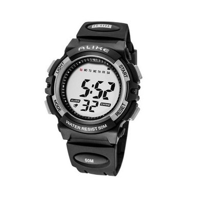 Baidi BBD-AK5109G Digital Sport Black Rubber Strap Wrist
