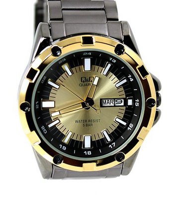 Business Sports Gunmetal Tone 51mm Case Link Bracelet