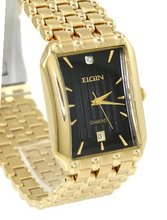Elgin Business Dress Gold Tone 36.5mm Bezel