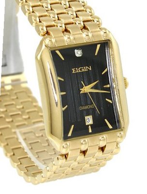 Elgin Business Dress Gold Tone 36.5mm Bezel