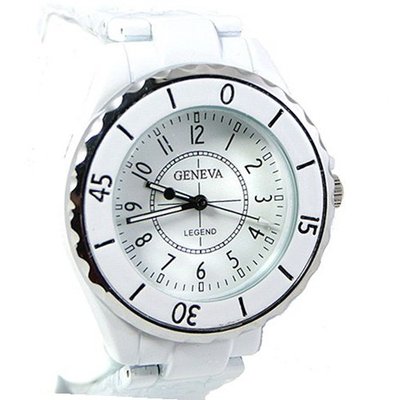 Geneva White Dress 40mm Case