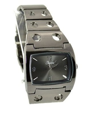 Gunmetal Tank Designer Styling 44mm Bezel Link Bracelet