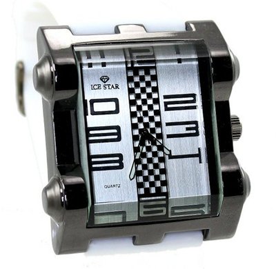 Sport Clubbing Gunmetal Case White Strap