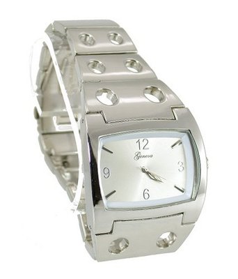 uBargain-Jewelry Steel Tank Designer Styling 44mm Bezel Link Bracelet 